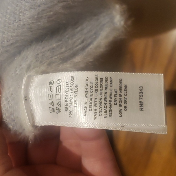 Nwt Rachel ZOE sweater 1x and 2x blue and white - Picture 7 of 14